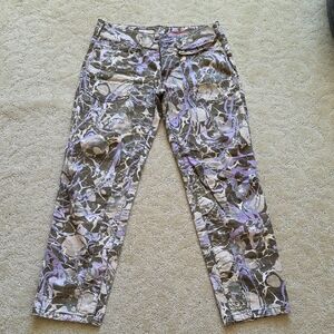 Pilcro Multicolor Abstract Patterned Pants